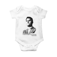 Freedom Is Not Free Baby Onesie Defender of Liberty Charlie Kirk Tribute - Wonder Print Shop