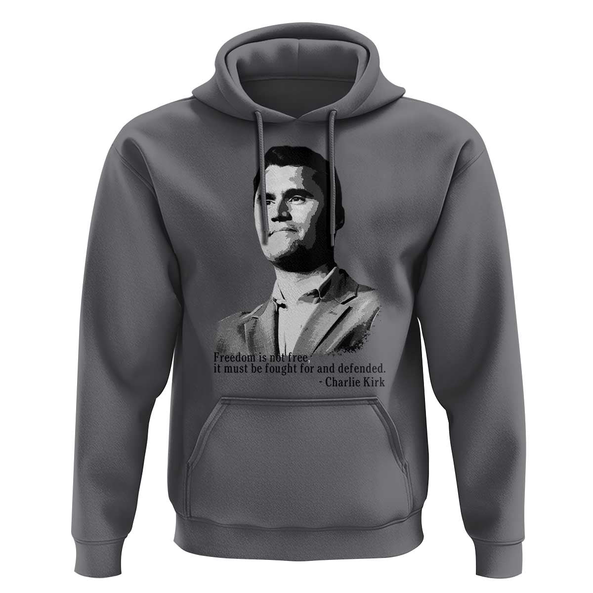 Freedom Is Not Free Hoodie Defender of Liberty Charlie Kirk Tribute - Wonder Print Shop
