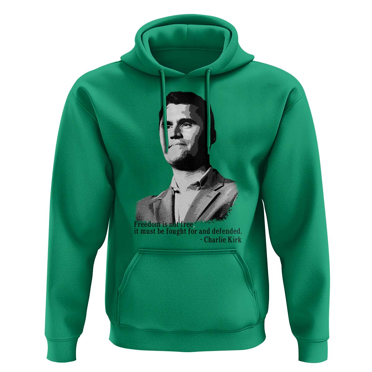 Freedom Is Not Free Hoodie Defender of Liberty Charlie Kirk Tribute - Wonder Print Shop