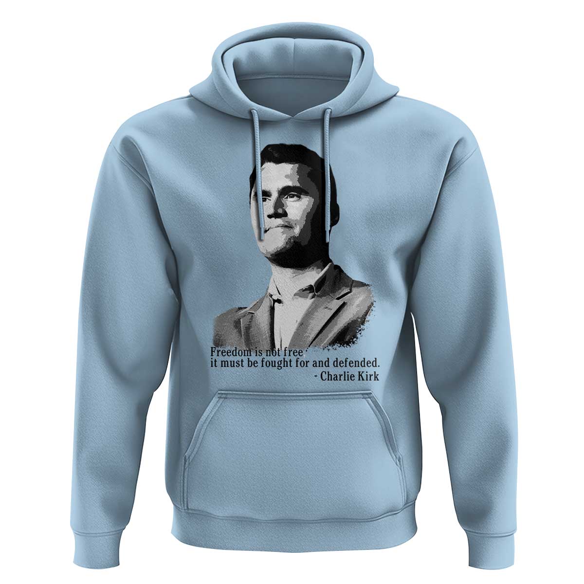 Freedom Is Not Free Hoodie Defender of Liberty Charlie Kirk Tribute - Wonder Print Shop