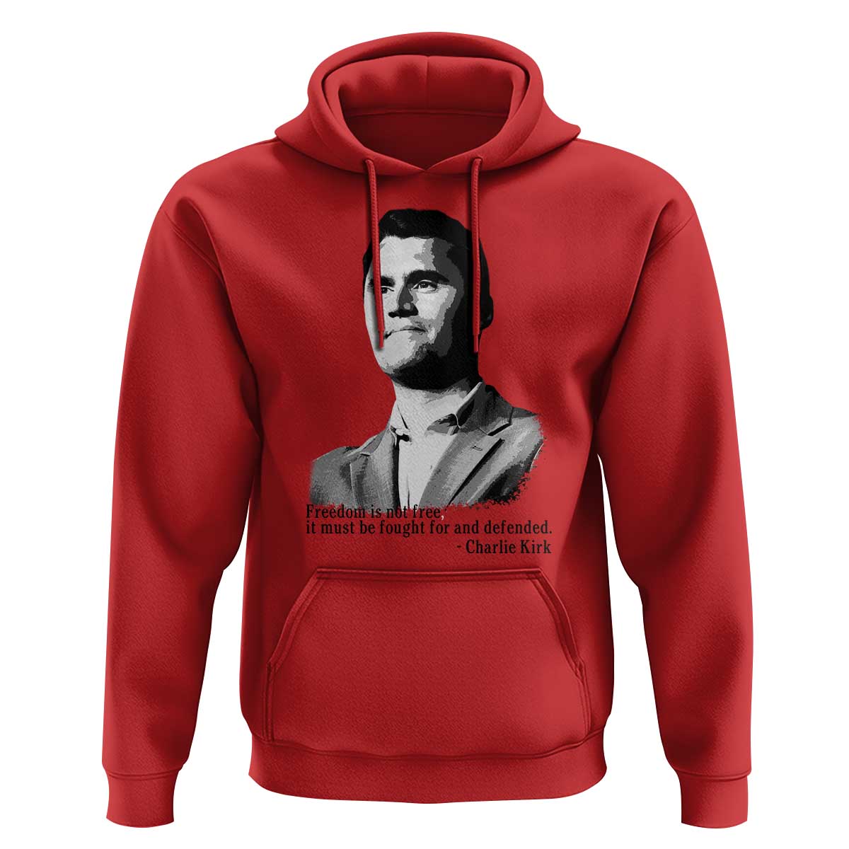 Freedom Is Not Free Hoodie Defender of Liberty Charlie Kirk Tribute - Wonder Print Shop