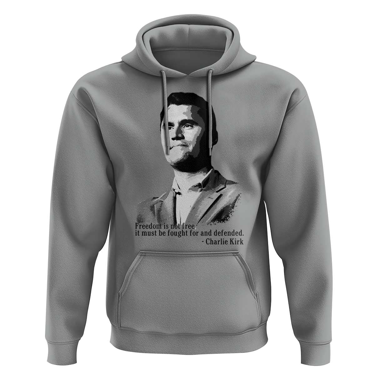 Freedom Is Not Free Hoodie Defender of Liberty Charlie Kirk Tribute - Wonder Print Shop
