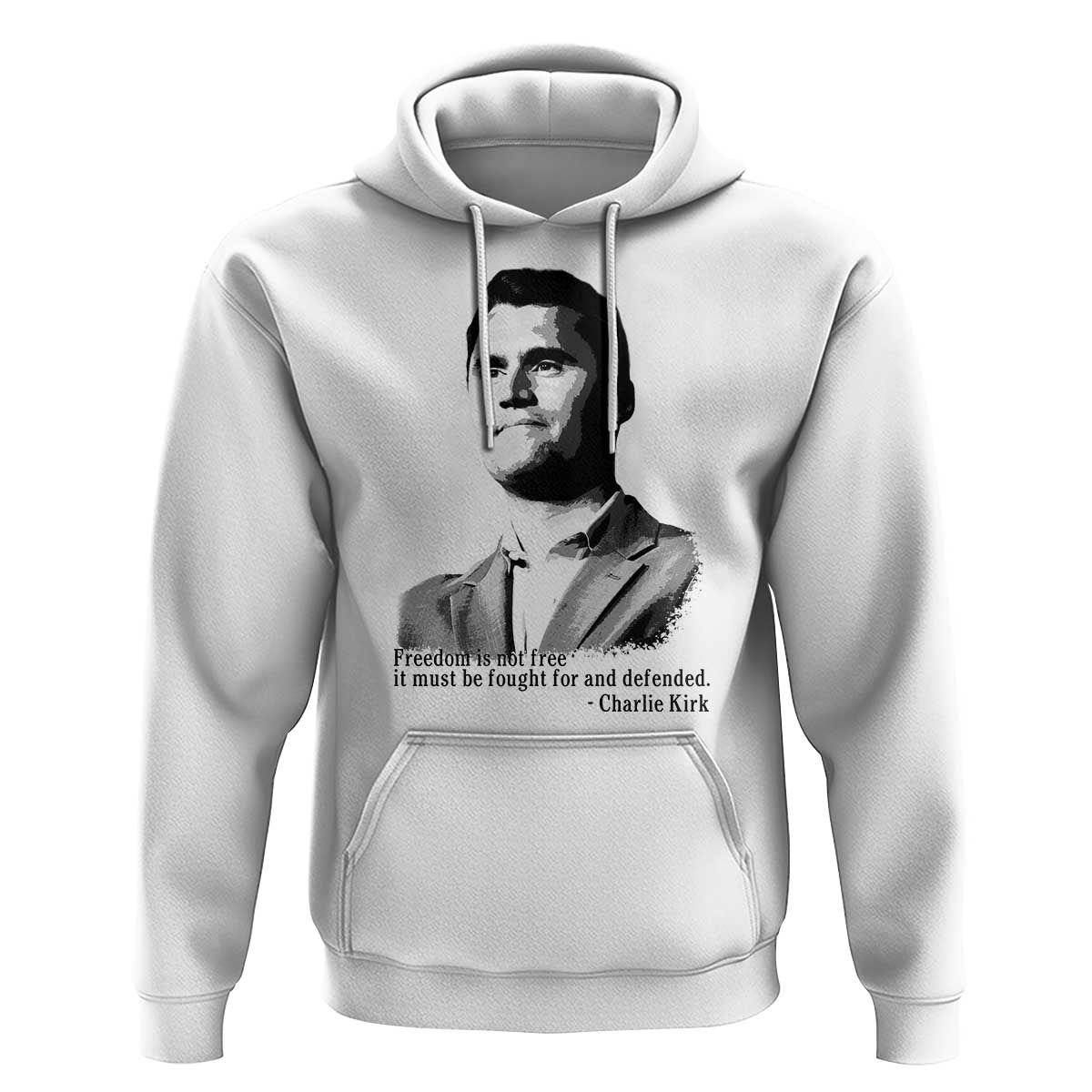 Freedom Is Not Free Hoodie Defender of Liberty Charlie Kirk Tribute - Wonder Print Shop
