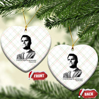 Freedom Is Not Free Ceramic Ornament Defender of Liberty Charlie Kirk Tribute - Wonder Print Shop