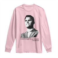 Freedom Is Not Free Long Sleeve Shirt Defender of Liberty Charlie Kirk Tribute - Wonder Print Shop