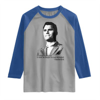 Freedom Is Not Free Raglan Shirt Defender of Liberty Charlie Kirk Tribute - Wonder Print Shop