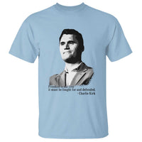 Freedom Is Not Free T Shirt Defender of Liberty Charlie Kirk Tribute - Wonder Print Shop