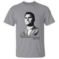 Freedom Is Not Free T Shirt Defender of Liberty Charlie Kirk Tribute - Wonder Print Shop