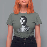 Freedom Is Not Free T Shirt For Women Defender of Liberty Charlie Kirk Tribute - Wonder Print Shop