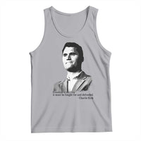 Freedom Is Not Free Tank Top Defender of Liberty Charlie Kirk Tribute - Wonder Print Shop