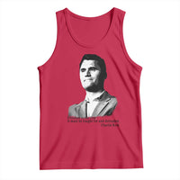 Freedom Is Not Free Tank Top Defender of Liberty Charlie Kirk Tribute - Wonder Print Shop