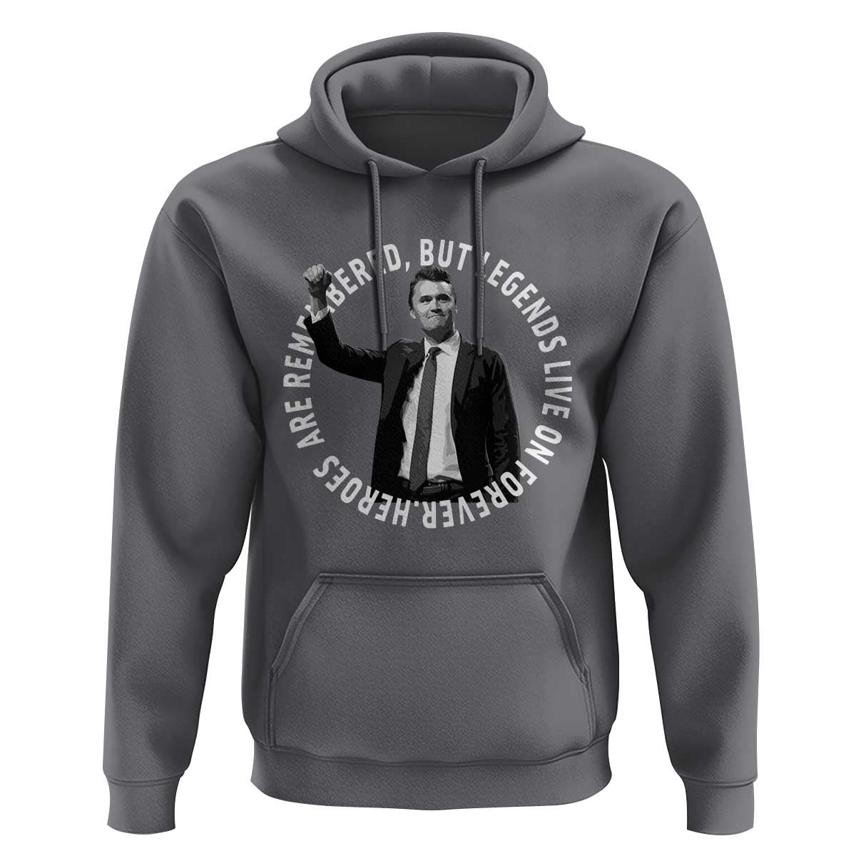 Legends Live Forever Tribute Hoodie Charlie Kirk Legacy Remembrance - Wonder Print Shop