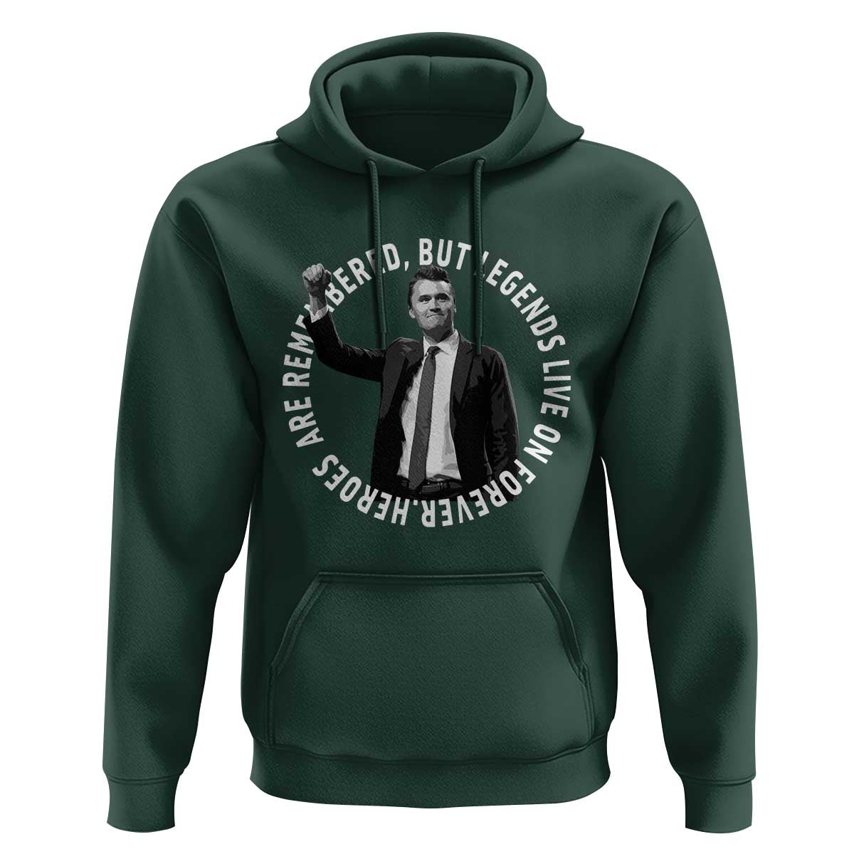 Legends Live Forever Tribute Hoodie Charlie Kirk Legacy Remembrance - Wonder Print Shop