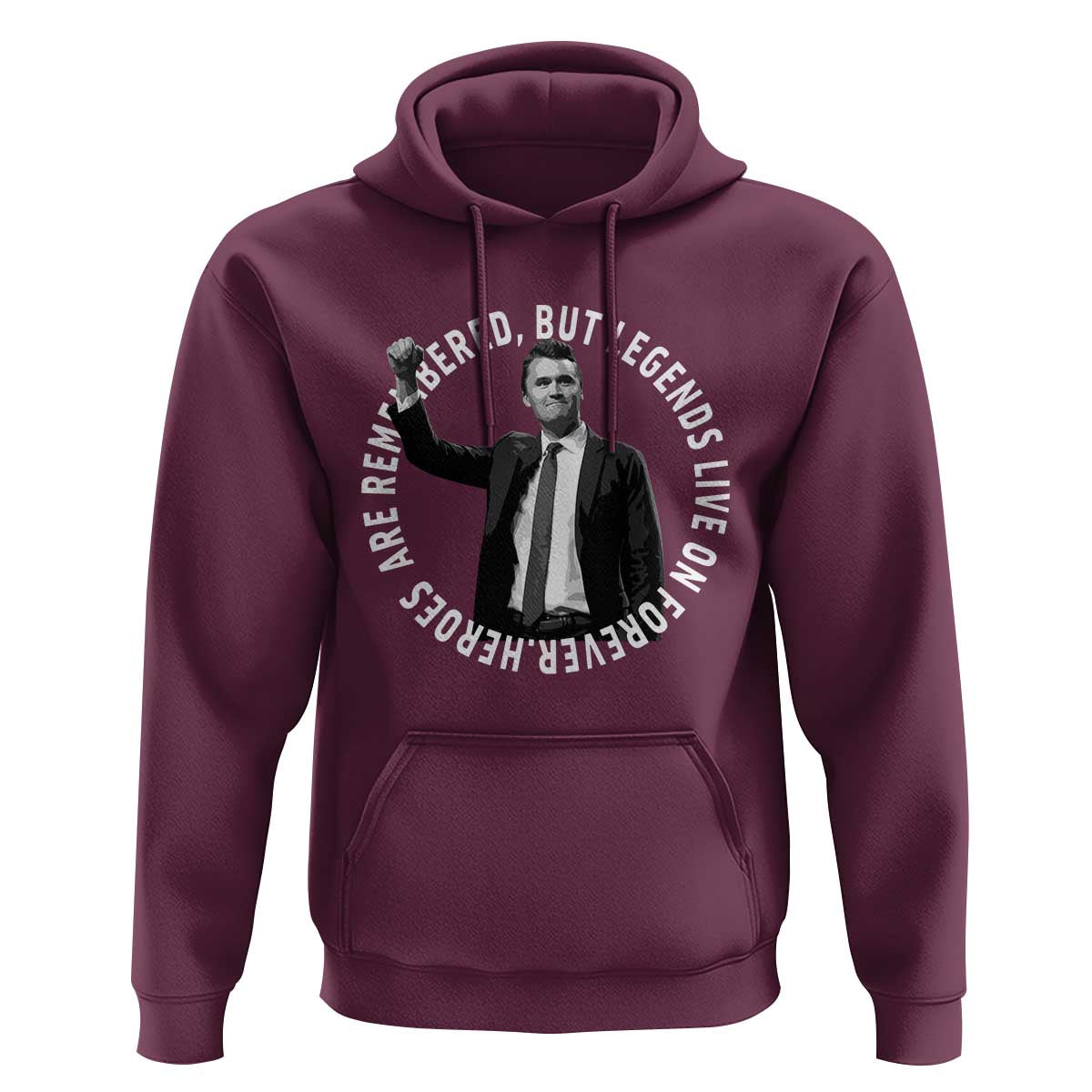 Legends Live Forever Tribute Hoodie Charlie Kirk Legacy Remembrance - Wonder Print Shop