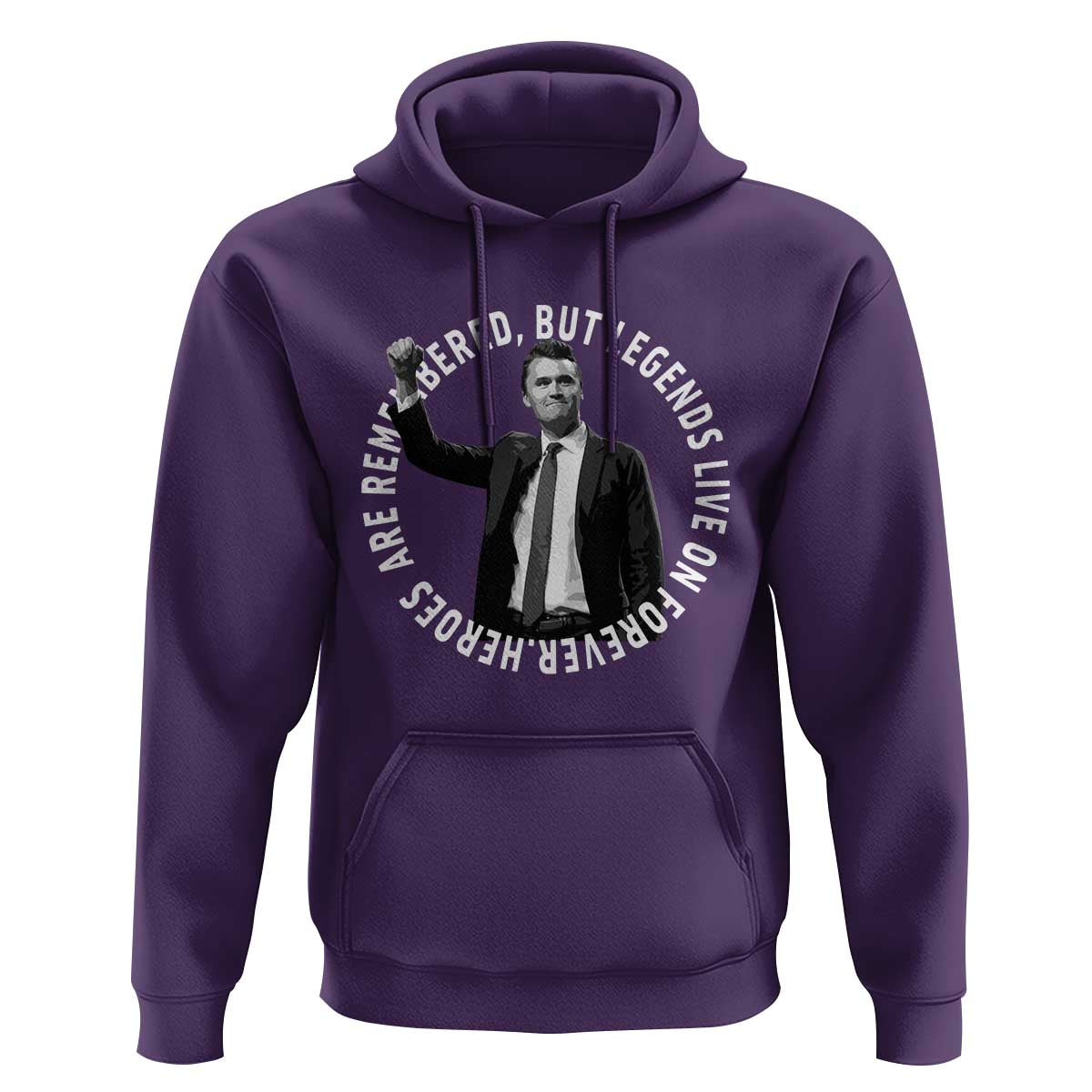 Legends Live Forever Tribute Hoodie Charlie Kirk Legacy Remembrance - Wonder Print Shop