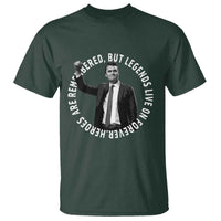 Legends Live Forever Tribute T Shirt Charlie Kirk Legacy Remembrance - Wonder Print Shop