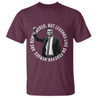 Legends Live Forever Tribute T Shirt Charlie Kirk Legacy Remembrance - Wonder Print Shop