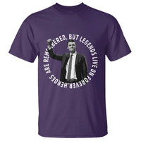 Legends Live Forever Tribute T Shirt Charlie Kirk Legacy Remembrance - Wonder Print Shop