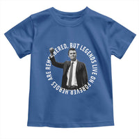 Legends Live Forever Tribute Toddler T Shirt Charlie Kirk Legacy Remembrance - Wonder Print Shop