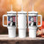 Never Surrender Freedom Tumbler With Handle Patriotic Charlie Kirk Tribute American Flag - Wonder Print Shop
