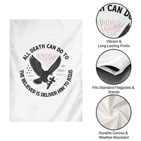 Christian Faith Patriotic Garden Flag Death Deliver The Believer To Jesus American Eagle Graphic - Wonder Print Shop