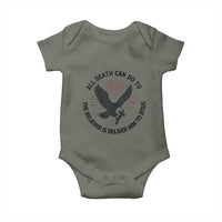 Christian Faith Patriotic Baby Onesie Death Deliver The Believer To Jesus American Eagle Graphic - Wonder Print Shop