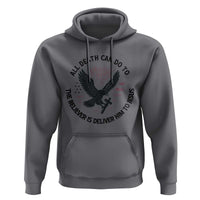 Christian Faith Patriotic Hoodie Death Deliver The Believer To Jesus American Eagle Graphic - Wonder Print Shop
