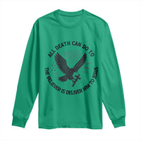 Christian Faith Patriotic Long Sleeve Shirt Death Deliver The Believer To Jesus American Eagle Graphic - Wonder Print Shop