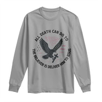 Christian Faith Patriotic Long Sleeve Shirt Death Deliver The Believer To Jesus American Eagle Graphic - Wonder Print Shop