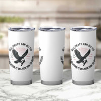 Christian Faith Patriotic Tumbler Cup Death Deliver The Believer To Jesus American Eagle Graphic - Wonder Print Shop