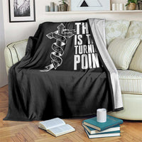 This is the Turning Point Throw Blanket Husband Father Patriot Charlie Kirk Tribute Christian Faith - Wonder Print Shop