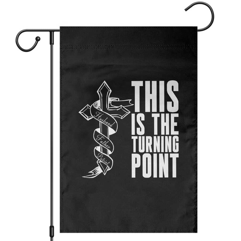 This is the Turning Point Garden Flag Husband Father Patriot Charlie Kirk Tribute Christian Faith - Wonder Print Shop