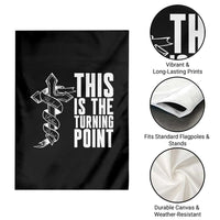 This is the Turning Point Garden Flag Husband Father Patriot Charlie Kirk Tribute Christian Faith - Wonder Print Shop