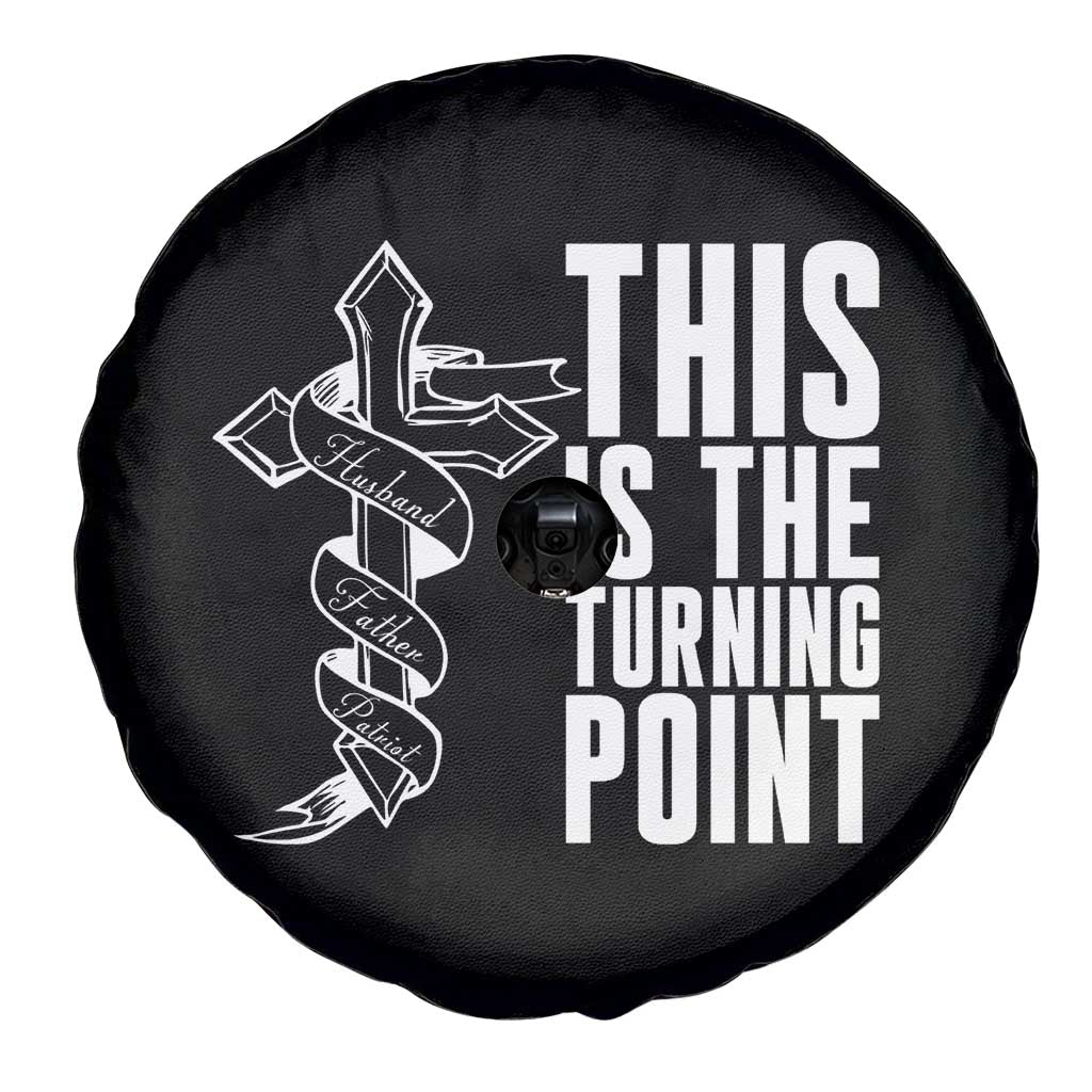 This is the Turning Point Spare Tire Cover Husband Father Patriot Charlie Kirk Tribute Christian Faith - Wonder Print Shop