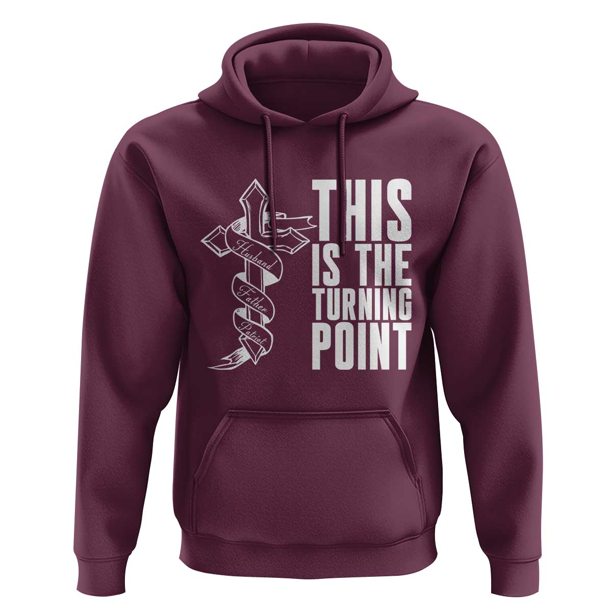 This is the Turning Point Hoodie Husband Father Patriot Charlie Kirk Tribute Christian Faith - Wonder Print Shop