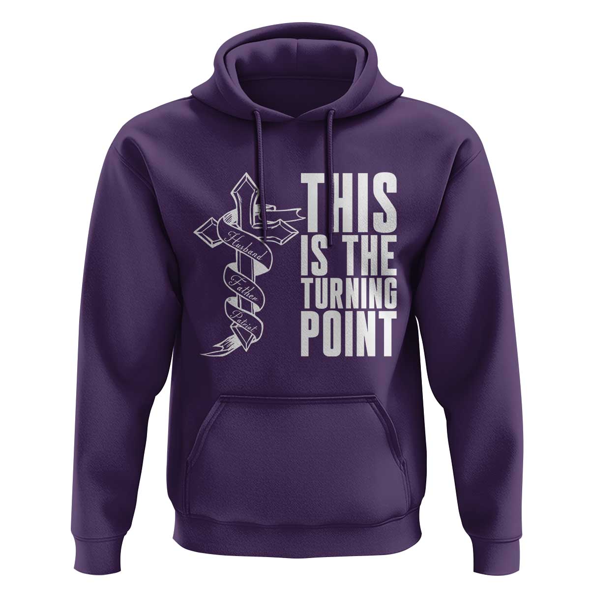 This is the Turning Point Hoodie Husband Father Patriot Charlie Kirk Tribute Christian Faith - Wonder Print Shop