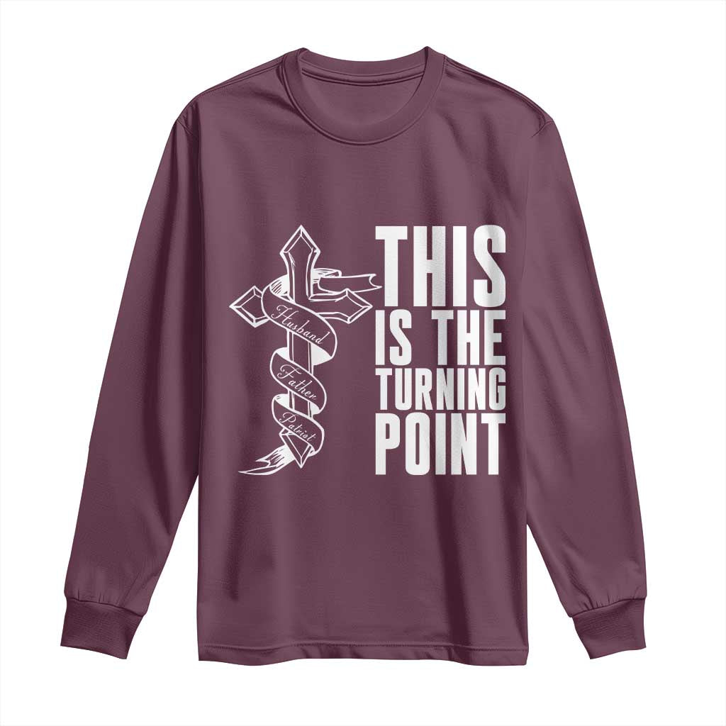 This is the Turning Point Long Sleeve Shirt Husband Father Patriot Charlie Kirk Tribute Christian Faith - Wonder Print Shop