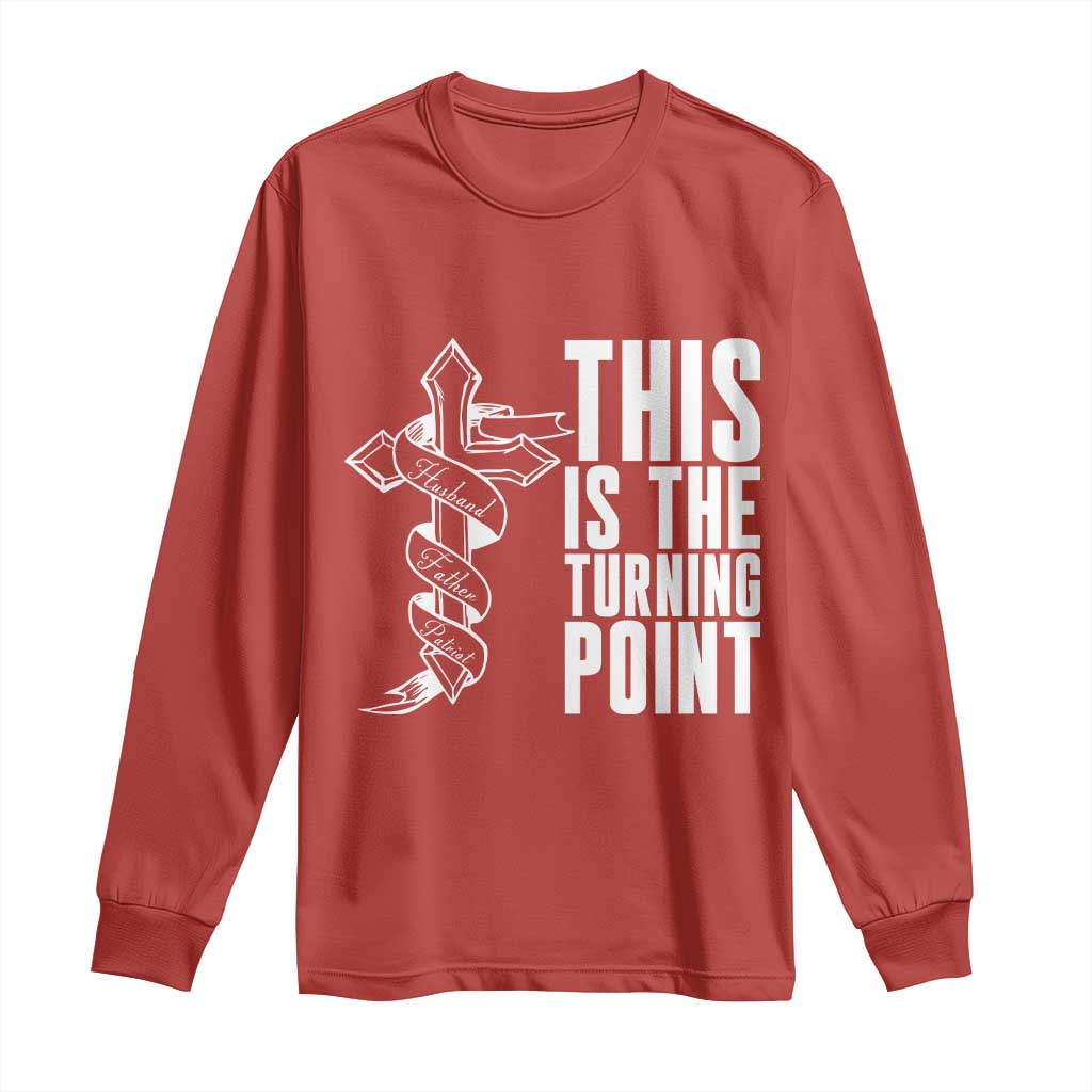 This is the Turning Point Long Sleeve Shirt Husband Father Patriot Charlie Kirk Tribute Christian Faith - Wonder Print Shop
