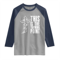 This is the Turning Point Raglan Shirt Husband Father Patriot Charlie Kirk Tribute Christian Faith - Wonder Print Shop
