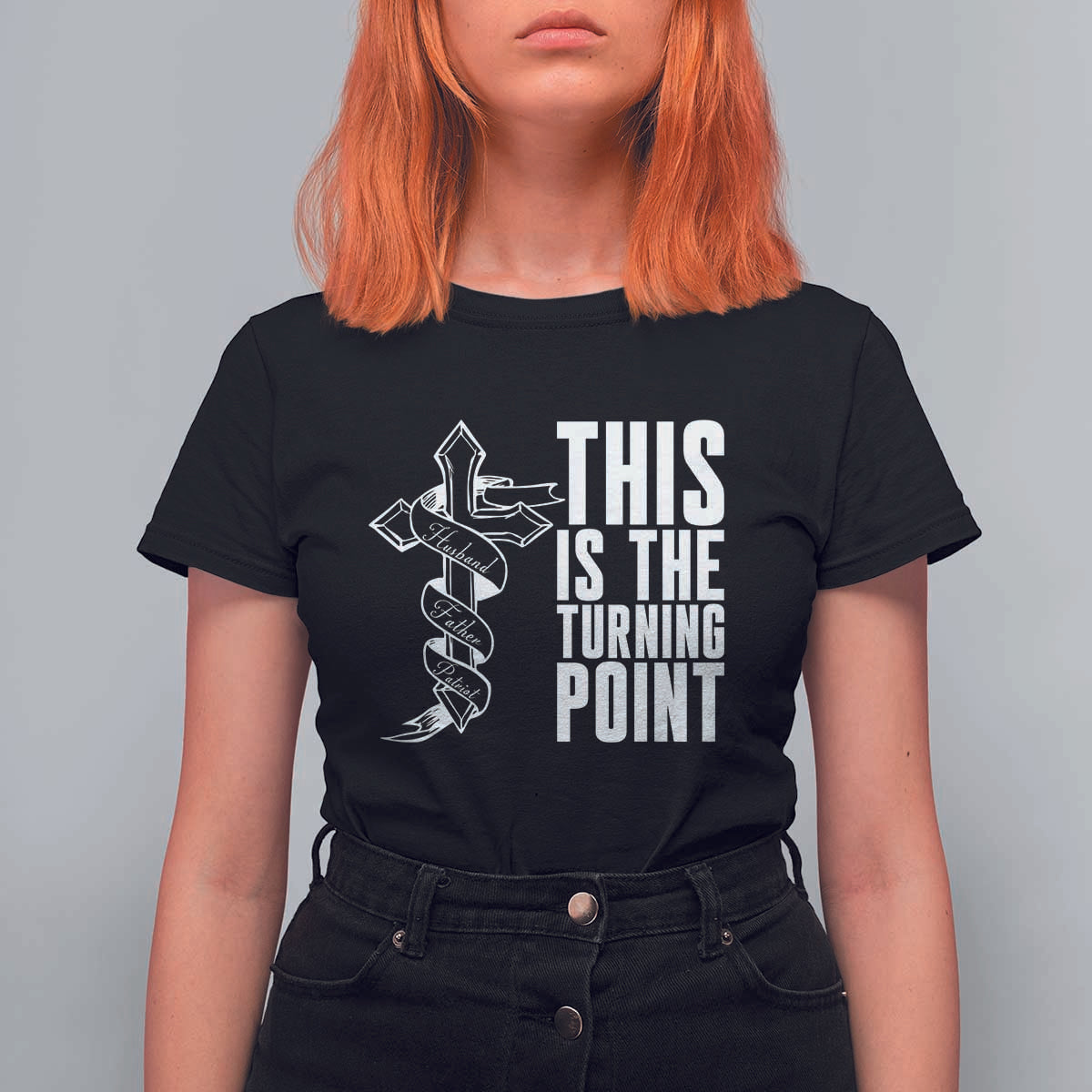 This is the Turning Point T Shirt For Women Husband Father Patriot Charlie Kirk Tribute Christian Faith - Wonder Print Shop