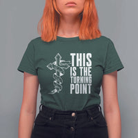 This is the Turning Point T Shirt For Women Husband Father Patriot Charlie Kirk Tribute Christian Faith - Wonder Print Shop