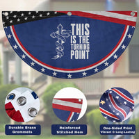 This is the Turning Point Patriotic Fan Flag Husband Father Patriot Charlie Kirk Tribute Christian Faith