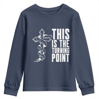 This is the Turning Point Youth Sweatshirt Husband Father Patriot Charlie Kirk Tribute Christian Faith - Wonder Print Shop