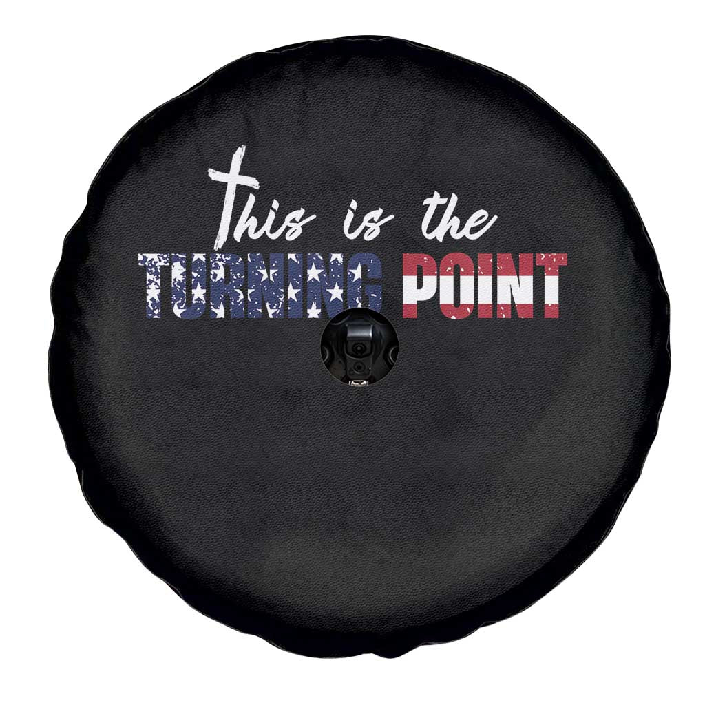 This is The Turning Point Spare Tire Cover Patriotic American Flag Graphic - Wonder Print Shop