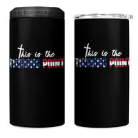 This is The Turning Point 4 in 1 Can Cooler Tumbler Patriotic American Flag Graphic - Wonder Print Shop