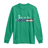 This is The Turning Point Long Sleeve Shirt Patriotic American Flag Graphic - Wonder Print Shop