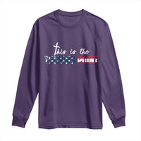 This is The Turning Point Long Sleeve Shirt Patriotic American Flag Graphic - Wonder Print Shop