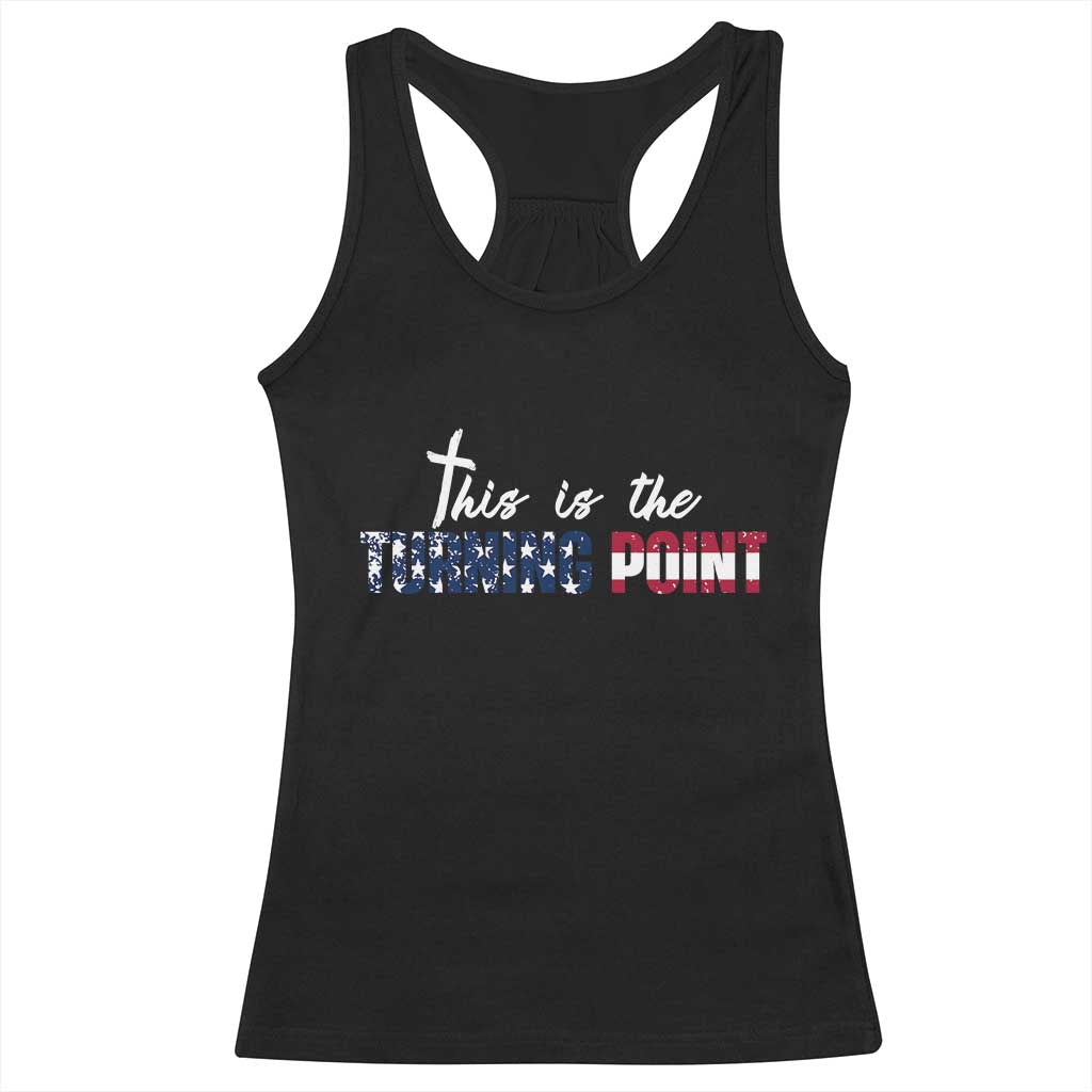 This is The Turning Point Racerback Tank Top Patriotic American Flag Graphic - Wonder Print Shop