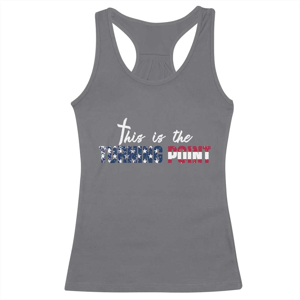 This is The Turning Point Racerback Tank Top Patriotic American Flag Graphic - Wonder Print Shop