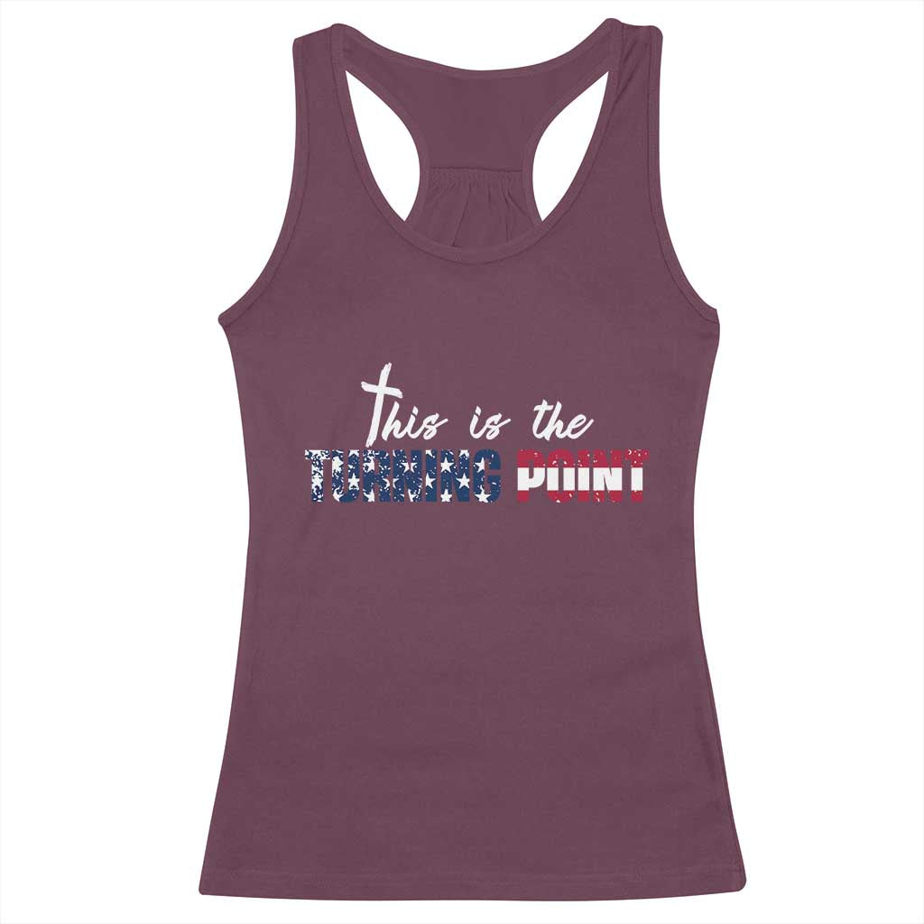 This is The Turning Point Racerback Tank Top Patriotic American Flag Graphic - Wonder Print Shop